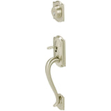 Schlage Double Cylinder Camelot Handleset with Siena Interior Knob from the F-Series