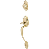 Schlage Residential F62 Plymouth with Accent Lever Double Cylinder Handleset - Entrance Lock Interior & Exterior