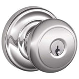 Schlage Residential F80 - Storeroom Lock - Andover Knob, C Keyway with 16211 Latch and 10063 Strike -  Andover Rose
