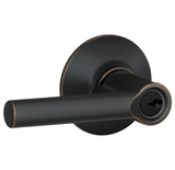 Schlage Broadway Single Cylinder Keyed Entry Storeroom Door Lever Set