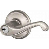 Schlage Residential F80 - Storeroom Lock - Flair Lever, C Keyway with 16211 Latch and 10063 Strike
