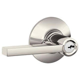 Schlage Residential F80 - Storeroom Lock - Latitude Lever, C Keyway with 16211 Latch and 10063 Strike - Kinsler Rose