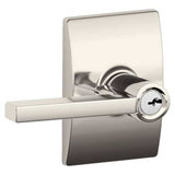 Schlage Residential F80 - Storeroom Lock - Latitude Lever, C Keyway with 16211 Latch and 10063 Strike -  Century Rose