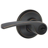 Schlage Residential F80 - Storeroom Lock -Merano Lever, C Keyway with 16211 Latch and 10063 Strike