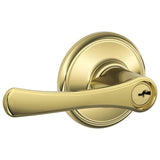 Schlage Residential F80 - Storeroom Lock - Avila Lever, C Keyway with 16211 Latch and 10063 Strike