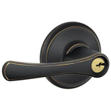 Schlage Residential F80 - Storeroom Lock - Avila Lever, C Keyway with 16211 Latch and 10063 Strike