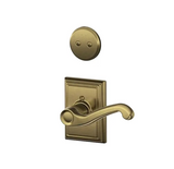 Schlage Flair Right Handed One-Sided Dummy Interior Pack with Addison Trim - Exterior Handleset Sold Separately