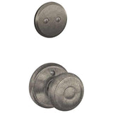 Schlage Residential F94 - Georgian Knob One-Sided Dummy Interior Pack - Exterior Handleset Sold Separately