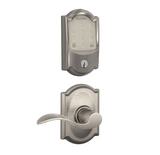Schlage Encode WiFi Enabled Electronic Keypad Deadbolt and Accent Lever Set with Camelot Trim