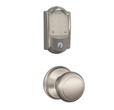 Schlage Encode WiFi Enabled Electronic Keypad Deadbolt with Camelot Trim and Andover Knob Set