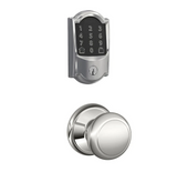 Schlage Encode WiFi Enabled Electronic Keypad Deadbolt with Camelot Trim and Andover Knob Set