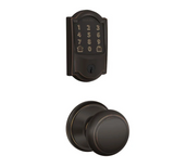 Schlage Encode WiFi Enabled Electronic Keypad Deadbolt with Camelot Trim and Andover Knob Set