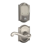 Schlage Encode WiFi Enabled Electronic Keypad Deadbolt and Flair Lever Set with Camelot Trim