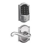 Schlage Encode WiFi Enabled Electronic Keypad Deadbolt and Flair Lever Set with Camelot Trim