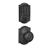 Schlage Encode WiFi Enabled Electronic Keypad Deadbolt and Georgian Knob Set with Camelot Trim