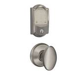 Schlage Encode WiFi Enabled Electronic Keypad Deadbolt with Camelot Trim and Siena Knob Set