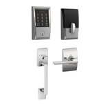Schlage Encode WiFi Enabled Electronic Keypad Deadbolt with Century Entry Handleset and Latitude Lever