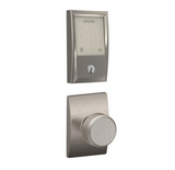 Schlage Encode WiFi Enabled Electronic Keypad Deadbolt and Bowery Knob Set with Century Trim
