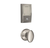 Schlage Encode Century WiFi Enabled Electronic Keypad Deadbolt with Passage Siena Knob