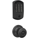 Schlage Encode Greenwich Electronic Keyless Entry Deadbolt Combo Pack with Georgian Interior Knob and Decorative Georgian Trim