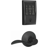 Schlage Encode Plus Century Electronic Keyless Entry Deadbolt Combo Pack with Accent Interior Lever and Decorative Plymouth Trim