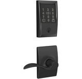 Schlage Encode Plus Century Electronic Keyless Entry Deadbolt Combo Pack with Accent Interior Lever and Decorative Century Trim