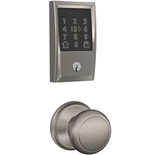 Schlage Encode Plus Century Electronic Keyless Entry Deadbolt Combo Pack with Andover Interior Knob and Decorative Georgian Trim