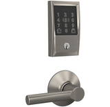 Schlage Encode Plus Century Electronic Keyless Entry Deadbolt Combo Pack with Broadway Interior Lever and Decorative Plymouth Trim