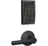 Schlage Encode Plus Century Electronic Keyless Entry Deadbolt Combo Pack with Broadway Interior Lever and Decorative Plymouth Trim