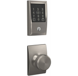 Schlage Encode Plus Century Electronic Keyless Entry Deadbolt Combo Pack with Bowery Interior Knob and Decorative Century Trim