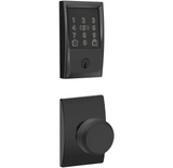 Schlage Encode Plus Century Electronic Keyless Entry Deadbolt Combo Pack with Bowery Interior Knob and Decorative Century Trim