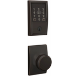 Schlage Encode Plus Century Electronic Keyless Entry Deadbolt Combo Pack with Bowery Interior Knob and Decorative Century Trim