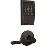 Schlage Encode Plus Century Electronic Keyless Entry Deadbolt Combo Pack with Latitude Interior Lever and Decorative Plymouth Trim