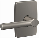 Schlage Custom Broadway Non-Turning Two-Sided Dummy Door Lever Set with Greene Trim