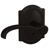 Schlage Residential FC172 - Whitney Lever Non Turning Double Dummy Pair - Camelot Rose