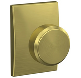 Schlage Residential FC21 - Bowery Knob Passage and Privacy Latch - Grade 2 Cylindrical with Century Rose