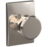 Schlage Residential FC21 - Bowery Knob Passage and Privacy Latch - Grade 2 Cylindrical with Century Rose
