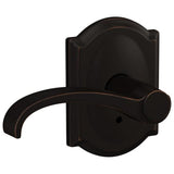 Schlage Residential FC21 - Whitney Lever Passage and Privacy Latch - Grade 2 Cylindrical Non-Keyed Lock
