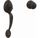 Schlage Custom Kinsler Lower Handleset for Schlage Deadbolts with Interior Plymouth Lever and Plymouth Rose