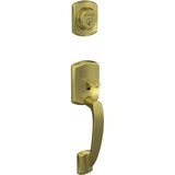 Schlage Residential FC58 - Custom Greenwich Exterior Active Handleset Only with C Keyway