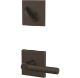 Schlage Custom Broadway Single Cylinder Sectional Interior Pack with Collins Rose - Exterior Handleset Sold Separately