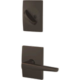 Schlage Residential FC59 - Custom Eller Lever Single Cylinder Sectional Interior Pack - Century Rose