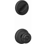 Schlage Custom Single Cylinder Keyed Entry Interior Only Pack with Georgian Lever and Indy Trim