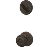 Schlage Custom Georgian Single Cylinder Sectional Interior Pack with Alden Rose - Exterior Handleset Sold Separately