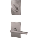 Schlage Residential FC59 - Custom Latitude Lever Single Cylinder Sectional Interior Pack - Century Rose