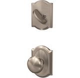 Schlage Custom Plymouth Single Cylinder Sectional Interior Pack with Camelot Rose - Exterior Handleset Sold Separately