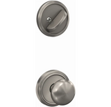 Schlage Custom Single Cylinder Keyed Entry Interior Only Pack with Plymouth Lever and Indy Trim