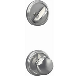 Schlage Custom Single Cylinder Keyed Entry Interior Only Pack with Plymouth Lever and Indy Trim