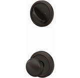 Schlage Custom Single Cylinder Keyed Entry Interior Only Pack with Plymouth Lever and Indy Trim