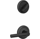 Schlage Custom Interior Only Non-Turning One-Sided Dummy with Broadway Lever and Indy Trim
